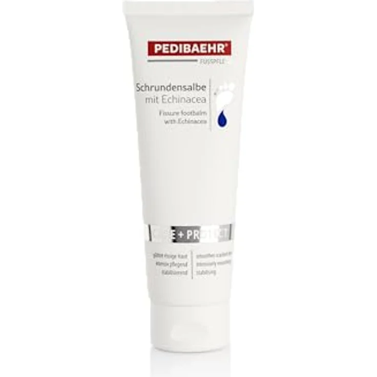 Pedibaehr Schrundensalbe mit Echinacea 125 ml, Fußpflege für sehr trockene Haut und Schrunden, dermatologisch geprüft – Bild 3