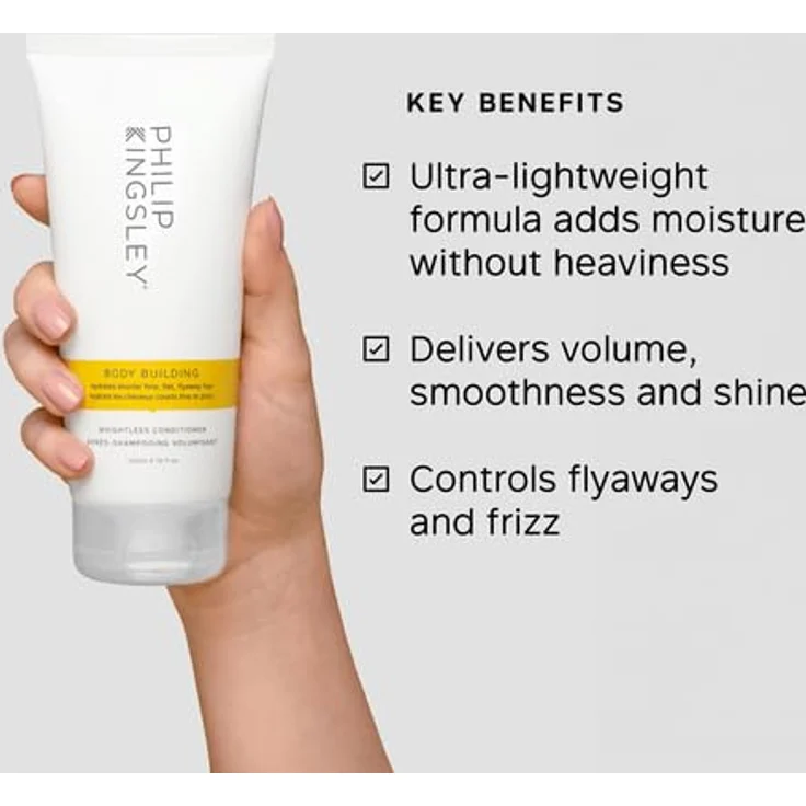 Philip Kingsley Body Building Weightless Conditioner, feuchtigkeitsspendend für feines Haar, 200 ml – Bild 3