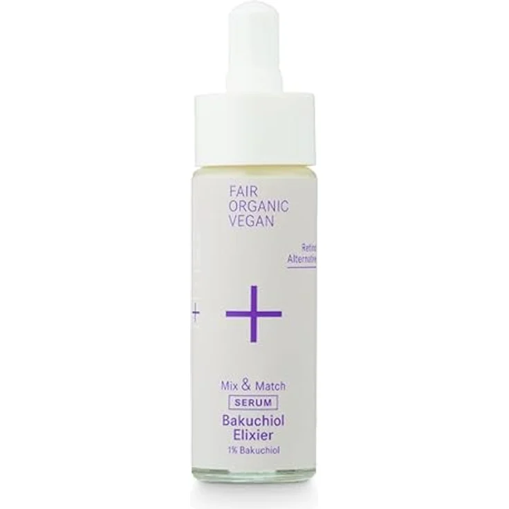 i+m Naturkosmetik Bakuchiol Elixier 30ml · BIO Anti Aging Serum · Vegan · Retinol Alternative · Porenverfeinernd & Faltenauffüller · Mit Bio-Arganöl & Hyaluron · Parabenfrei – Bild 2