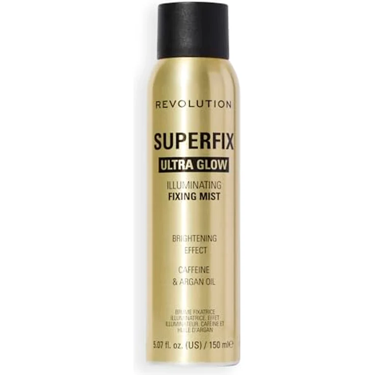 REVOLUTION Superfix Ultra Glow Fixing Spray, strahlendes Finish zur Hautvorbereitung und Fixierung – Bild 1