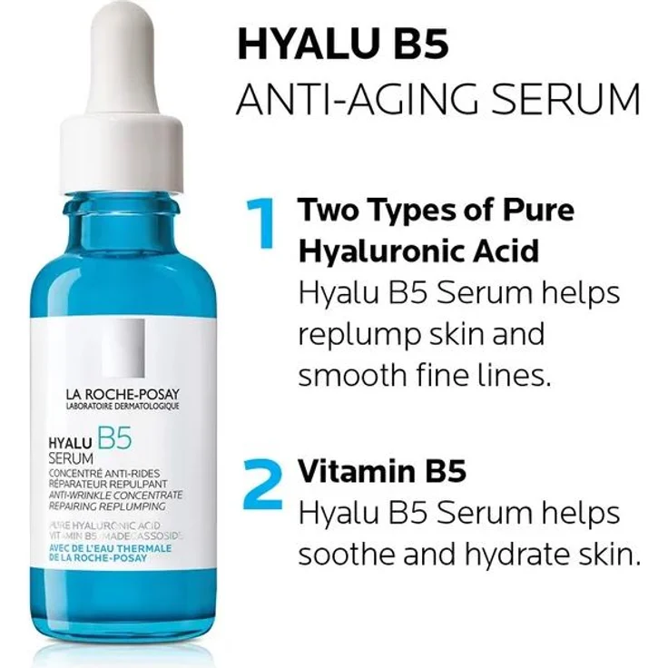 La Roche-Posay Hyalu B5 Serum-Konzentrat Hyaluronsäure Serum 50 ml mit hautstraffender Wirkung – Bild 4