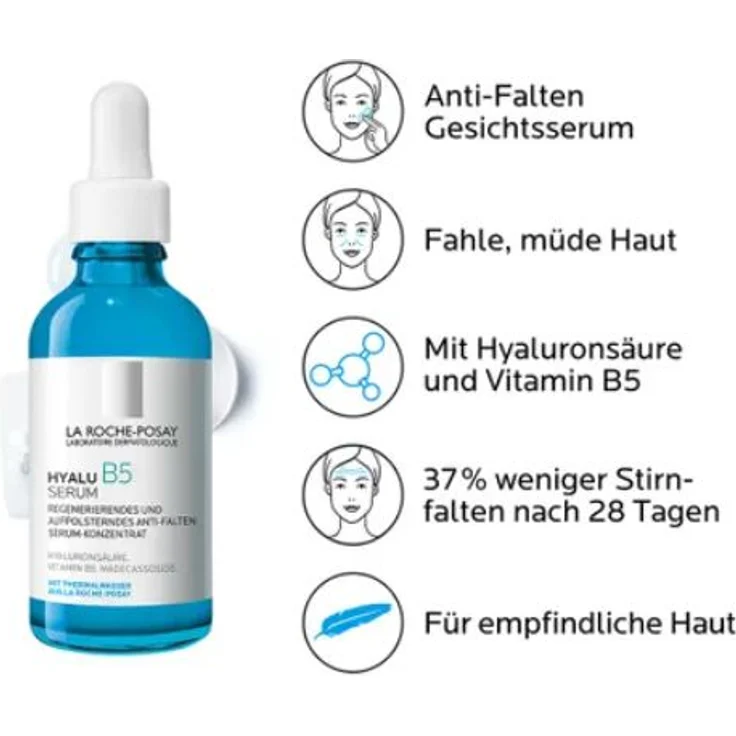 La Roche-Posay Hyalu B5 Serum-Konzentrat Hyaluronsäure Serum 50 ml mit hautstraffender Wirkung – Bild 2