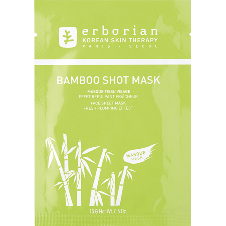 ERBORIAN Bamboo Shot Mask Tuchmaske 15 g mit pflegender Wirkung
