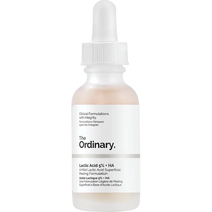 The Ordinary Direct Acids Lactic Acid 5% + HA 2% Gesichtspeeling 30 ml mit hauterneuernder Wirkung