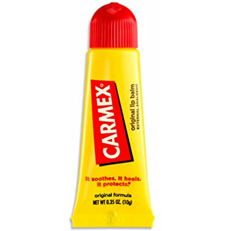 Carmex Classic Lip Balm Original Tube 10g mit feuchtigkeitsspendender und pflegender Wirkung für trockene Lippen