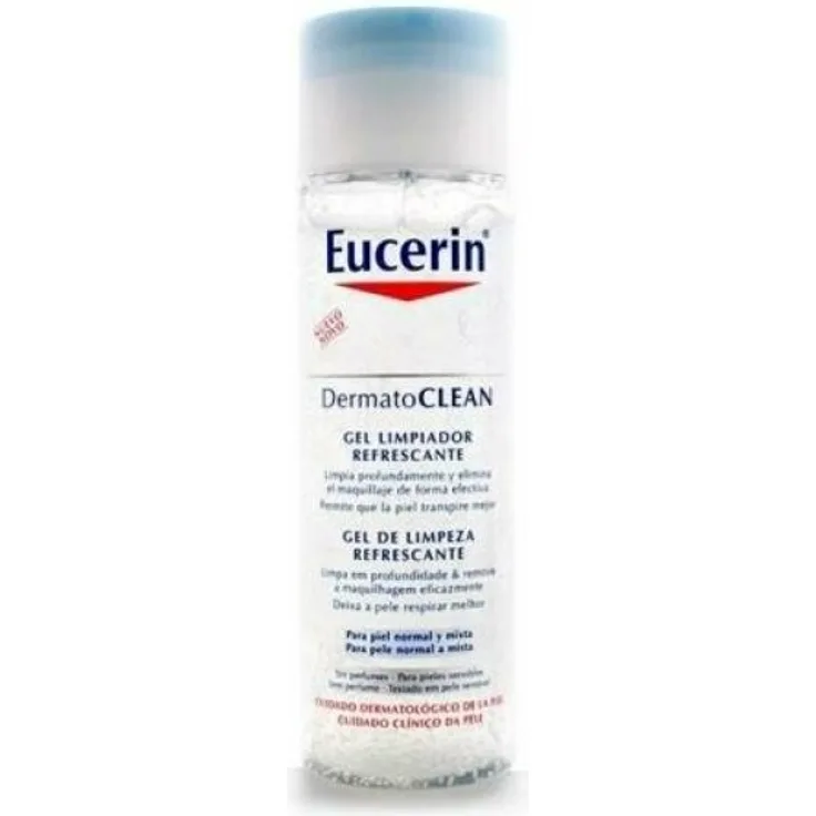 Eucerin Dermatoclean Refreshing Cleansing gel 200 ml mit tiefenreinigender Wirkung für alle Hauttypen
