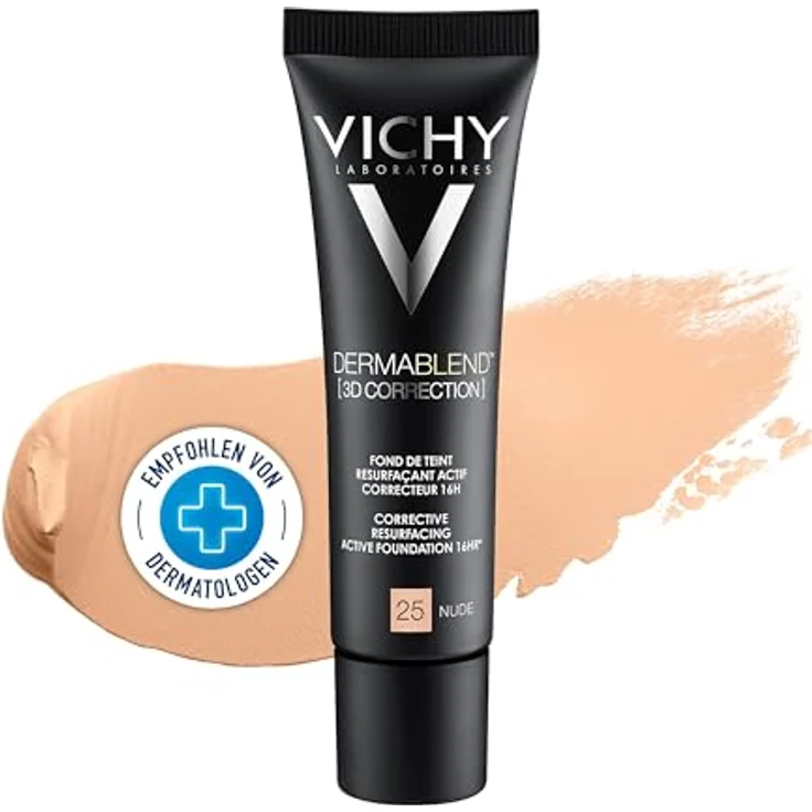 Vichy Dermablend 3D Correction Fond De Teint Fluid 25 Nude 30 ml – Bild 2