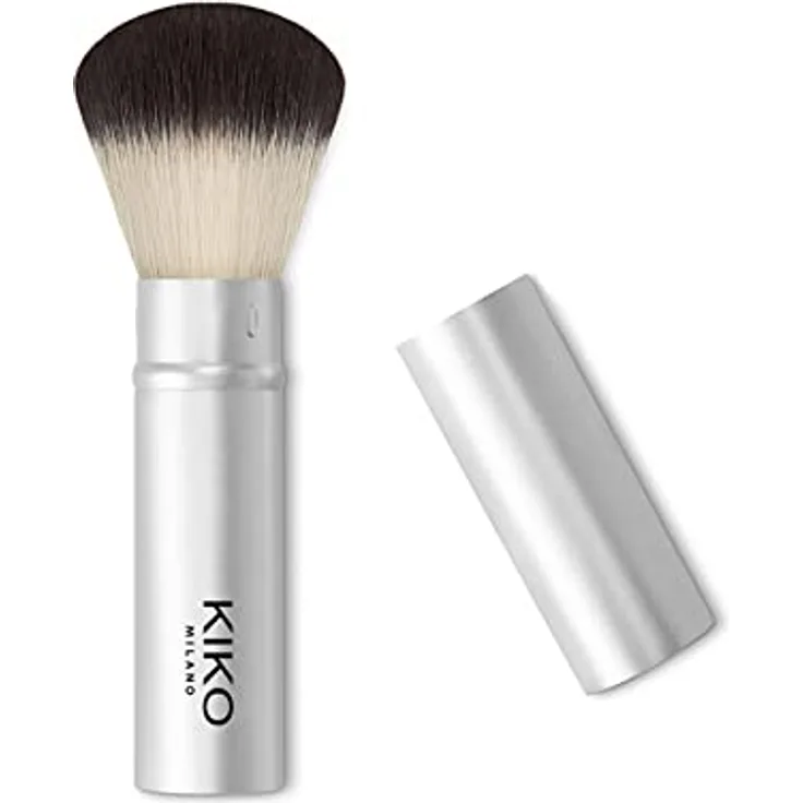KIKO Milano Smart Allover Powder Brush 104 | Einziehbarer Pinsel Für Gesichtspuder, Synthetikborsten