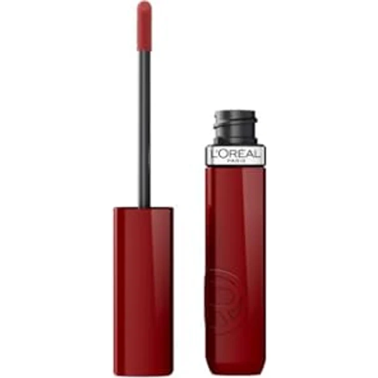 L’Oréal Paris Infaillible Laque Resistance Lippenstift 550 Noir Cherry, wischfester 2-in-1 Lippenstift mit langanhaltendem Glanz – bis zu 16H Halt, 4.3 ml – Bild 1
