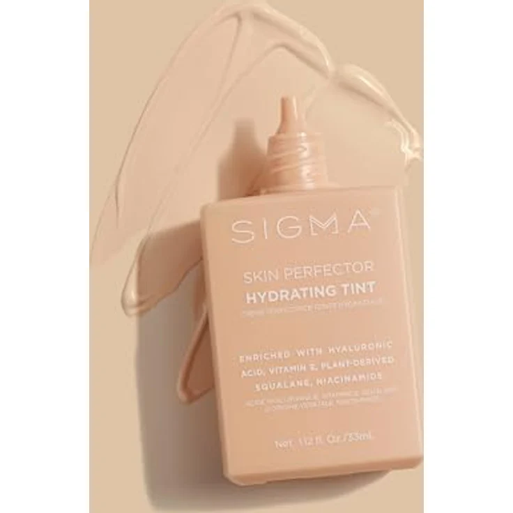 Sigma Beauty Skin Perfector Hydrating Tint, feuchtigkeitsspendende Foundation für helle Hauttöne, 1 Fair Ivory, 1,12 oz – Bild 2