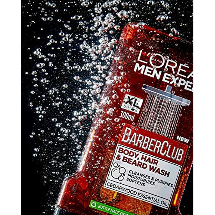 L'Oréal Men Expert Barber Club Shampoo für Bart, Haare und Körper 300 ml – Bild 4