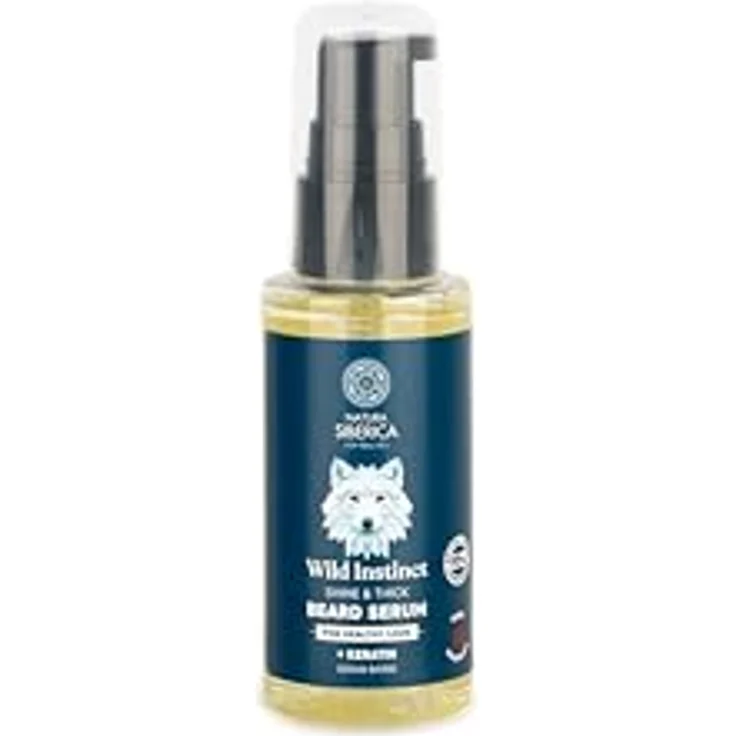 Natura Siberica Men Wild Instinct. Shine & Thick Beard Serum, für gepflegten Look, 50 ml, mit Birken-, Ginseng- und Ringelblumenextrakten – Bild 3