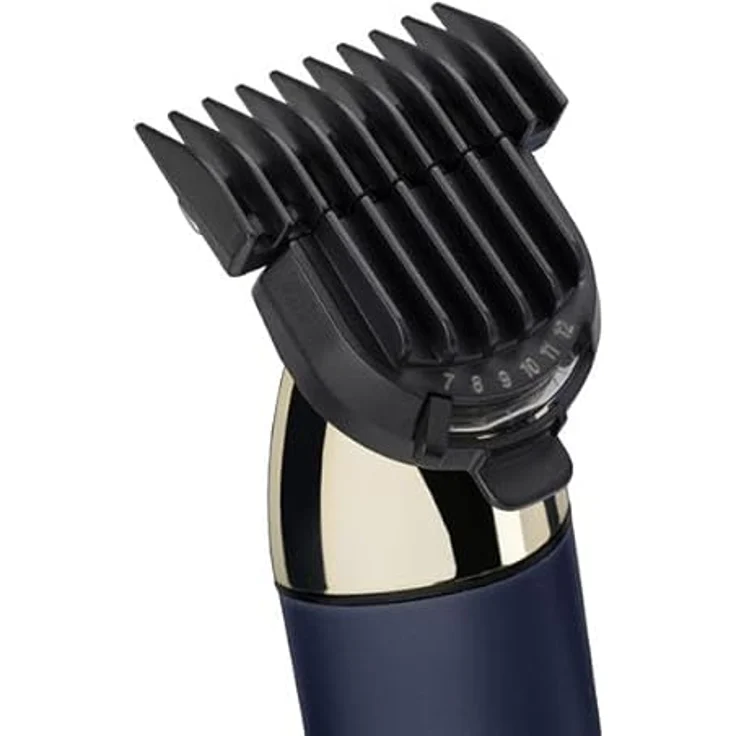 BaByliss Super-X Metal Series T992E, Barttrimmer mit präzisen Aufsatzklingen und wasserfester Ausführung, drahtlos, inkl. 2 Kammaufsätzen und Futteral – Bild 3