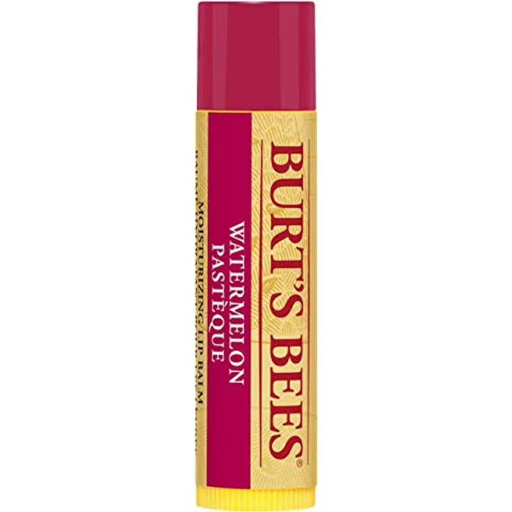 Burt's Bees Watermelon Lip Balm, feuchtigkeitsspendende Lippenpflege mit fruchtigem Wassermelonen-Duft, 4,25 g – Bild 2