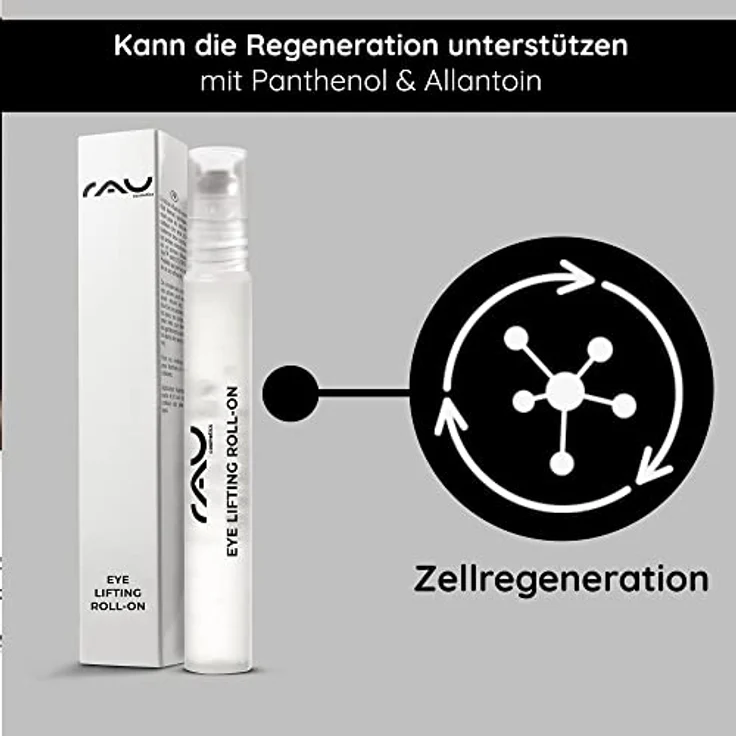Eye Lifting Roll On 10 ml - Gesicht Serum bei Augenringen, Schwellungen und Falten für die Augenpartie für reife Haut und trockene Haut mit Allantoin,Beautifeye & Eyeseryl - RAU Cosmetics – Bild 5