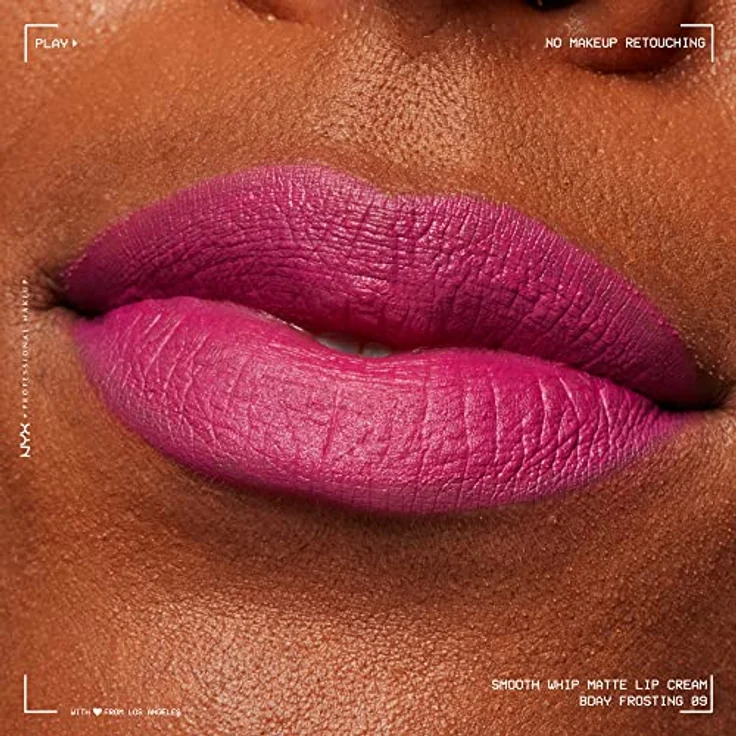 NYX Professional Makeup Smooth Whip Matte Lip Cream, pflegender Lippenstift mit hoher Pigmentierung, 4 ml BDAY – Bild 6
