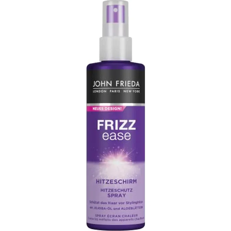 John Frieda Hitzeschirm Hitzeschutz Spray - Inhalt: 200 ml - Aus der Frizz Ease Serie - Schützt das Haar vor Stylinghitze