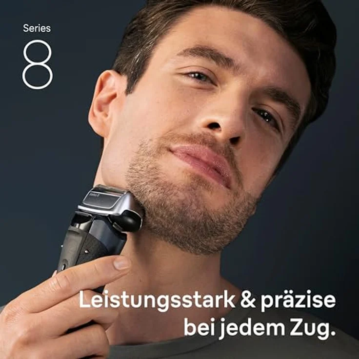 Braun Series 8, Elektrorasierer mit 4+1 Technologie, SensoAdapt-Technologie, 60 Minuten Akkulaufzeit, wasserdicht, inkl. Reiseetui und SmartCare Center – Bild 2
