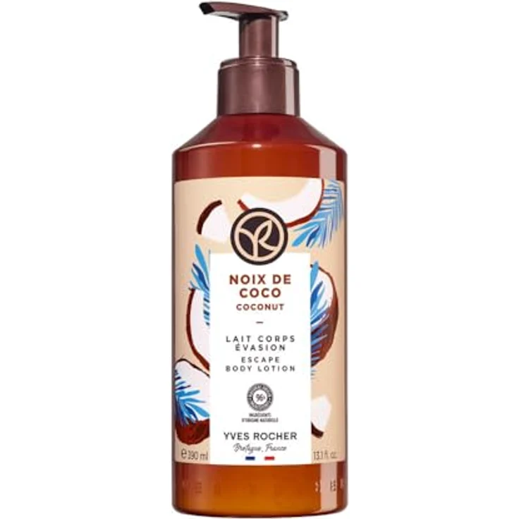 Yves Rocher Bain de Nature Bodylotion Coconut, 390 ml, vegane Formel mit langanhaltender Feuchtigkeit und Geschmeidigkeit – Bild 4