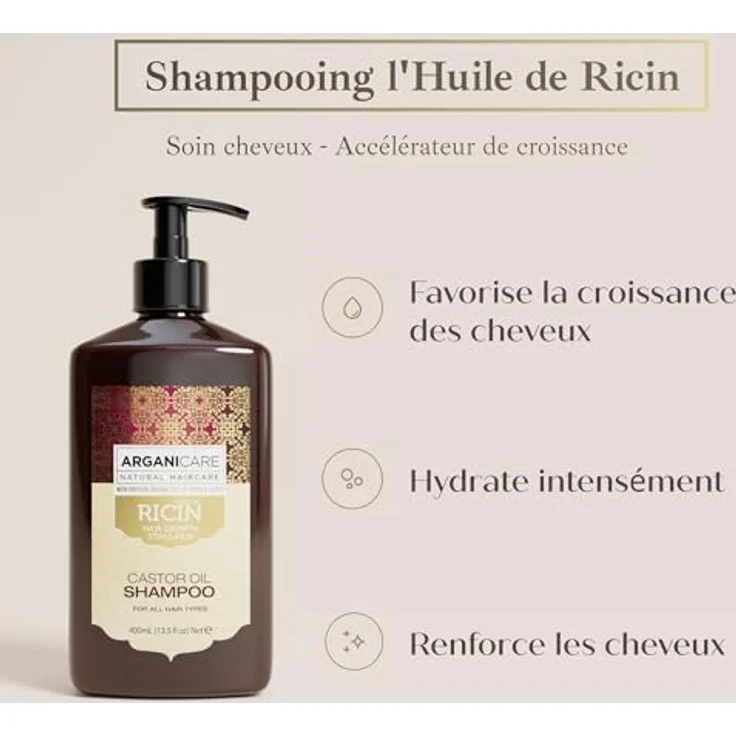 Arganicare Haarreinigung Arganicare Haarreinigung Shampoo Haarshampoo 400 ml – Bild 3
