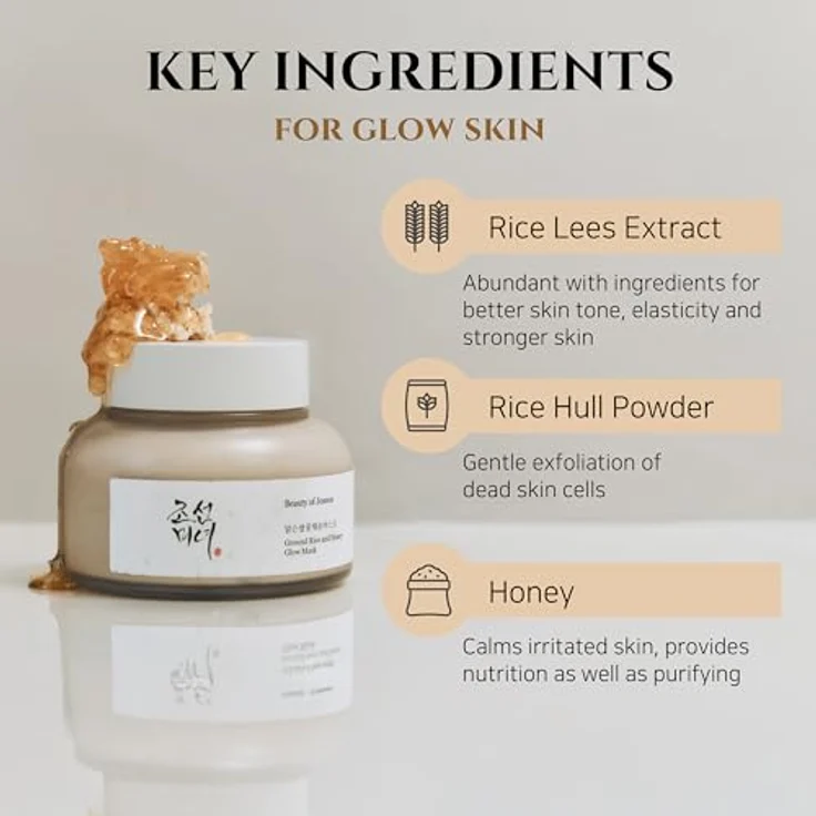 Beauty of Joseon Reis- und Honig-Glow-Maske zur Poren- und Sebumkontrolle, 150 ml, koreanische Hautpflege – Bild 4