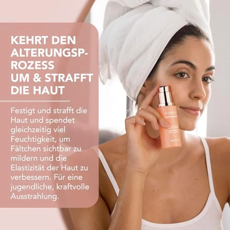Foreo Supercharged Triple-Action Firming Serum Conductive Gel, Anti-Aging Gesichtsserum mit Hyaluronsäure und Squalan, 30 ml – Bild 3