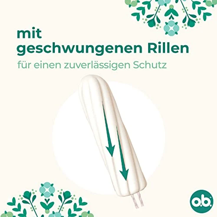 o.b. Organic Normal Bio Tampons für mittlere/stärkere Tage aus 100% Bio-Baumwolle, 16 stück – Bild 5