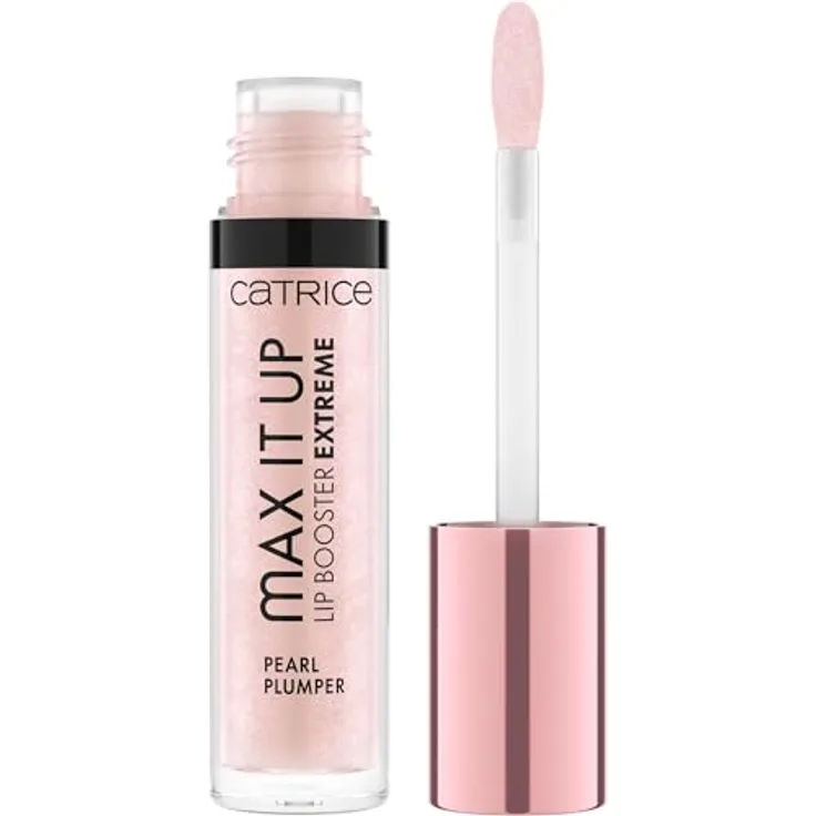 Catrice Max It Up Lip Booster Extreme Lipgloss, voluminöser Hochglanz-Lipgloss in Farbton 070 It's A Pearl Thing, 4 ml