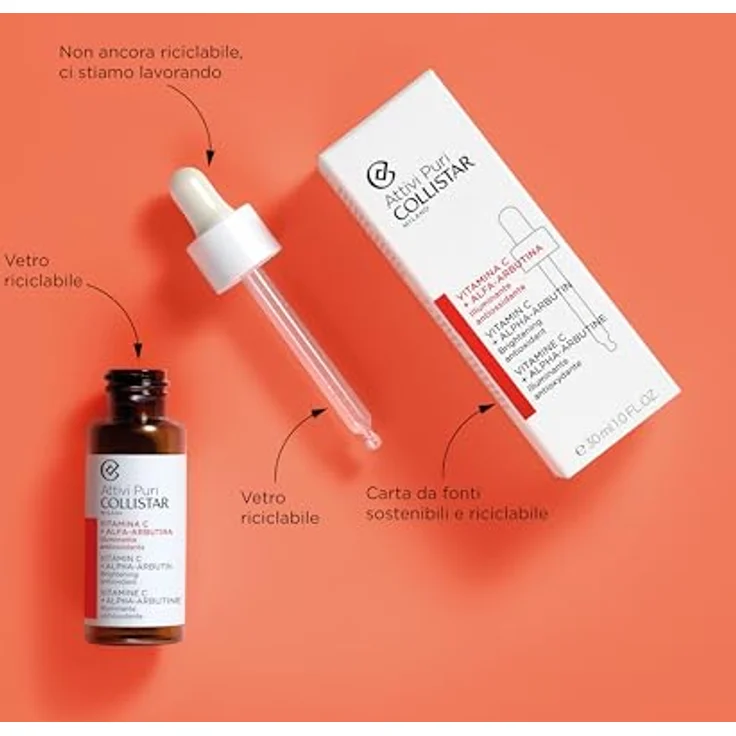 Collistar Vitamin C + Alpha-Arbutin - Serum 30 ml, für mehr Leuchtkraft – Bild 3
