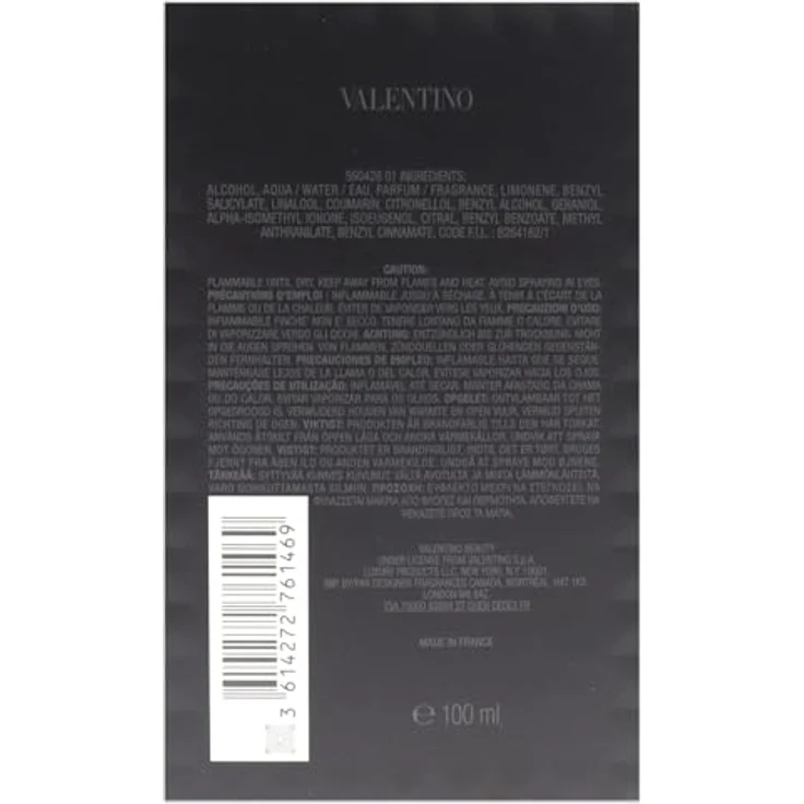 Valentino Uomo Born in Roma Eau de Toilette (EdT) Herrenduft 100 ml Duftfamilie: holzig, würzig, frisch – Bild 6