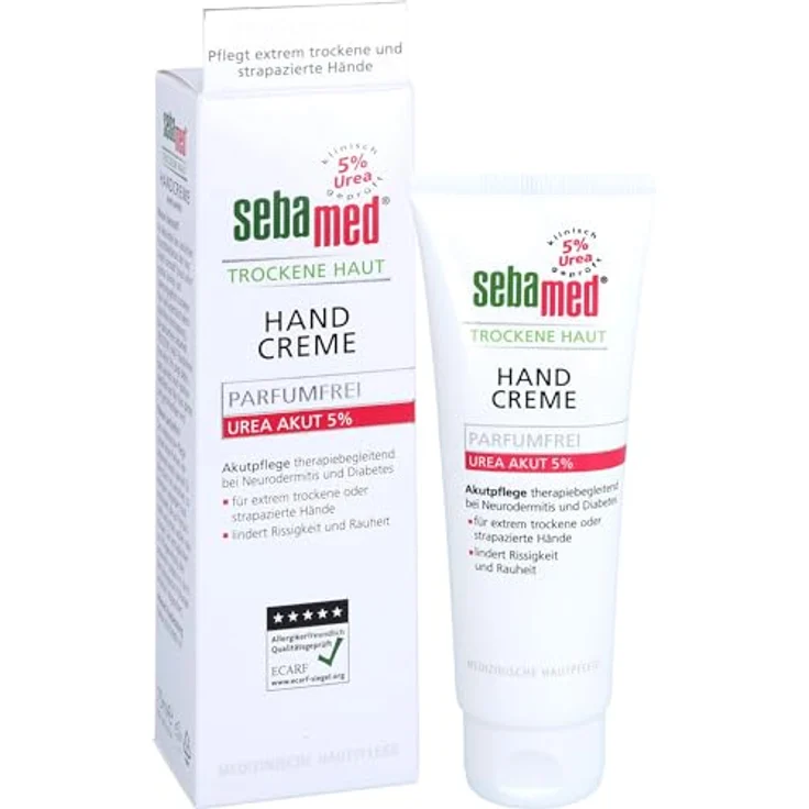 Sebamed Trockene Haut Parfümfrei Handcreme Urea 5% 75 ml – Bild 4