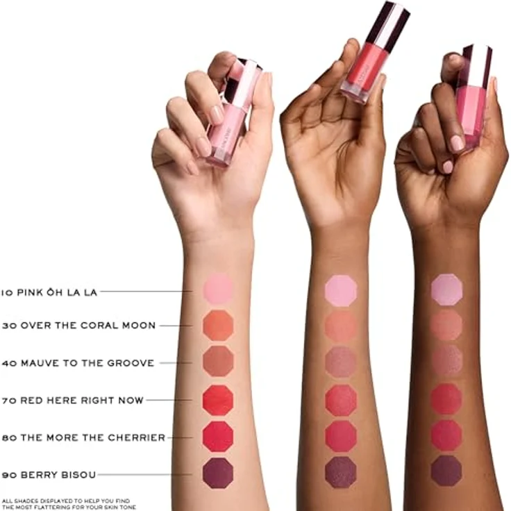 Lancôme Idôle Juicy Blush flüssiges Rouge, 8.5 ml, Farbton 70 Red Here Right Now, matte Textur für einen gesunden Teint – Bild 4