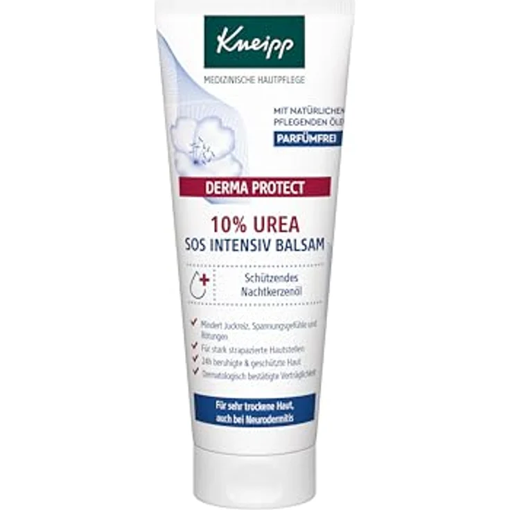 Kneipp DERMA PROTECT 10% UREA SOS Intensiv Balsam, medizinische Hautpflege für sehr trockene Haut und Neurodermitis, 75ml – Bild 2