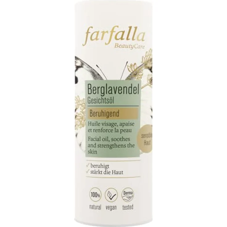 farfalla Gesichtsöl Berglavendel - 15ml - Hautberuhigung & Schutz - Hautpflegeöl mit Wildem Berglavendel - 100% zertifizierte Naturkosmetik – Bild 3