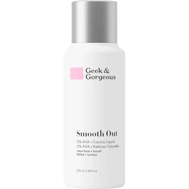 Geek & Gorgeous SMOOTH OUT - Gesichtspeeling mit 12% AHA und Feigenkaktus Extrakt - 100 ml für normale, trockene, fettige und Mischhaut – Bild 2