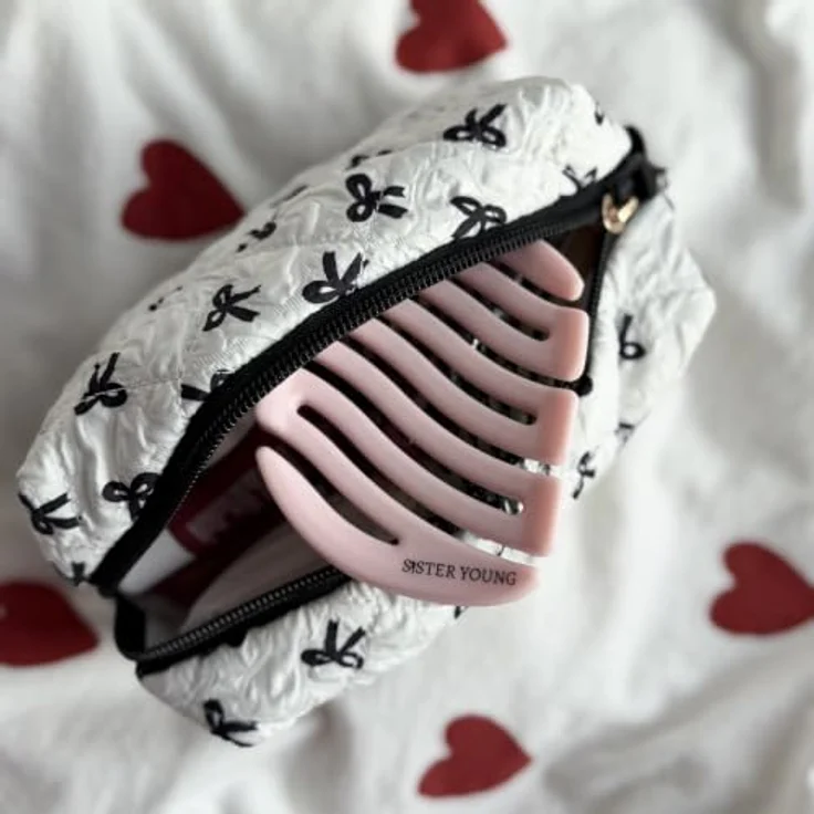 Sister Young MILA PINK BV - Mini-Bürste mit natürlichen Wildschweinborsten und Nylonstiften, No Tangle für gesundes Haarpflege – Bild 14