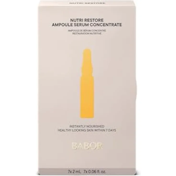 BABOR Nutri Restore, Aufbauende Serum Ampullen für das Gesicht, Intensiv nährende Hautpflege, Vegan, Mit Aminosäuren und Arganöl, 7 x 2 ml