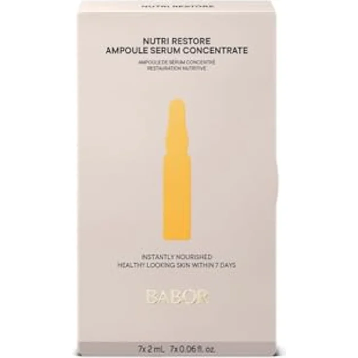 BABOR Nutri Restore, Aufbauende Serum Ampullen für das Gesicht, Intensiv nährende Hautpflege, Vegan, Mit Aminosäuren und Arganöl, 7 x 2 ml – Bild 1