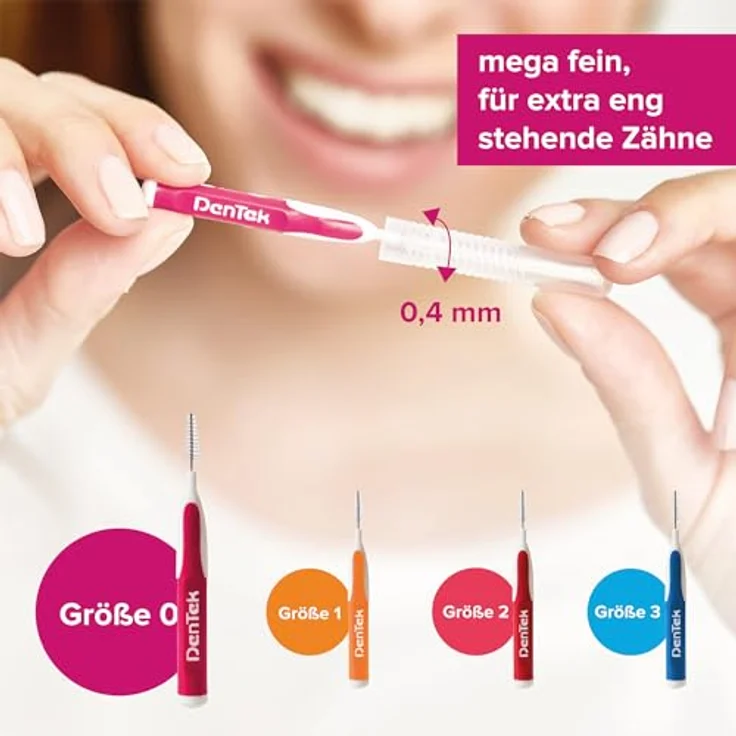 Dentek Easy Brush 12 Pieces Interdentalbürsten – Bild 2