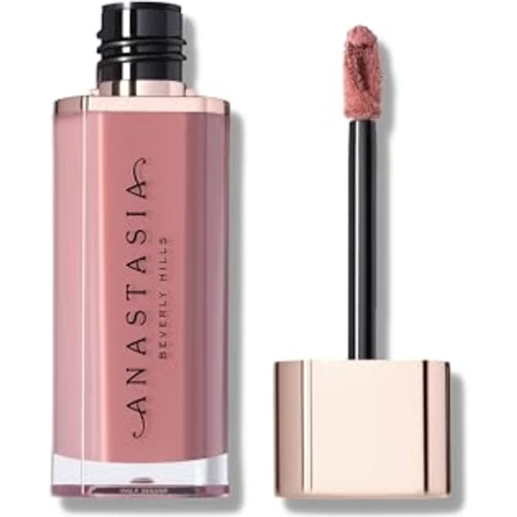 Anastasia Beverly Hills Lip Velvet Lipgloss, hochpigmentiertes Lippenmousse mit True-Matte-Finish und Cushion-Effekt, 3,5 g, Pale Mauve – Bild 2