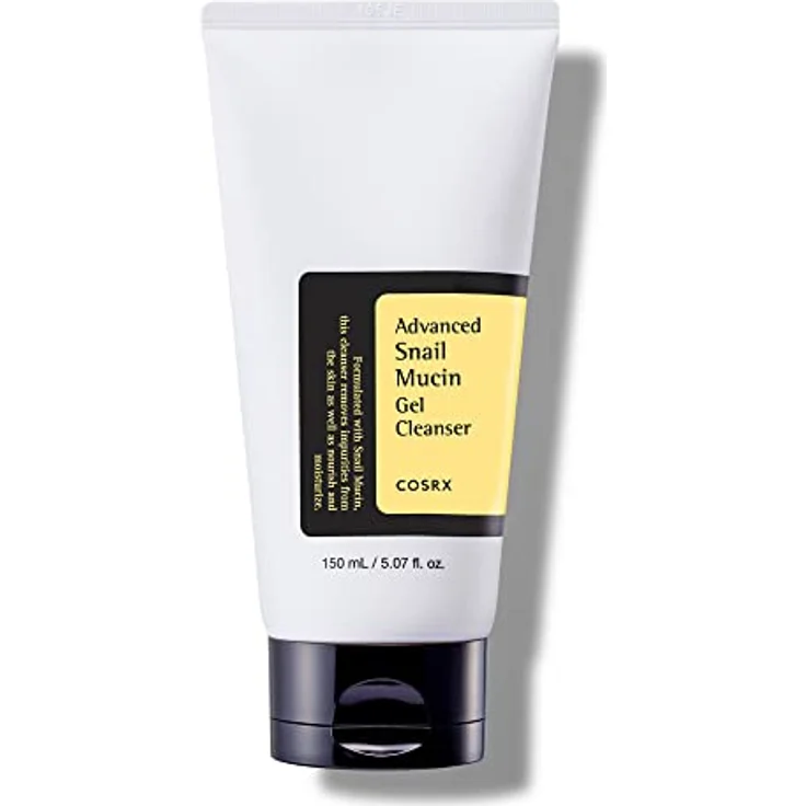 COSRX Advanced Snail Mucin Gel Cleanser, 150 mL, Tägliches Reinigungsgel für trockene und empfindliche Haut, mit Schneckenschleim, Tierversuch-frei, Paraben-frei, Korean Skincare