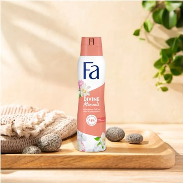 FA Deospray Divine Moments, 6x 150ml, Deodorant mit wilder Kamelienblüte, vegane Formel, 48h Deo-Schutz ohne Aluminiumsalze, stoppt Bakterien – Bild 4