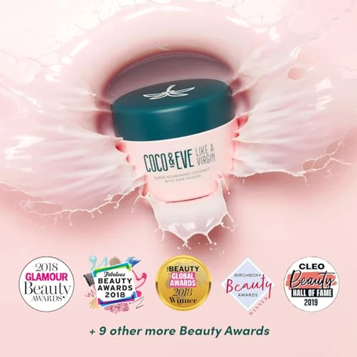Coco & Eve Like a Virgin Haarmaske - Reichhaltige Haarmaske mit Kokosnuss & Feige - tiefenwirksame Pflege für dein Haar 212ml – Bild 2