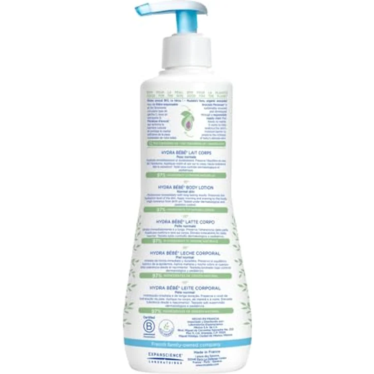 Mustela Hydra Bebe Bodylotion 500 ml  – Bild 2