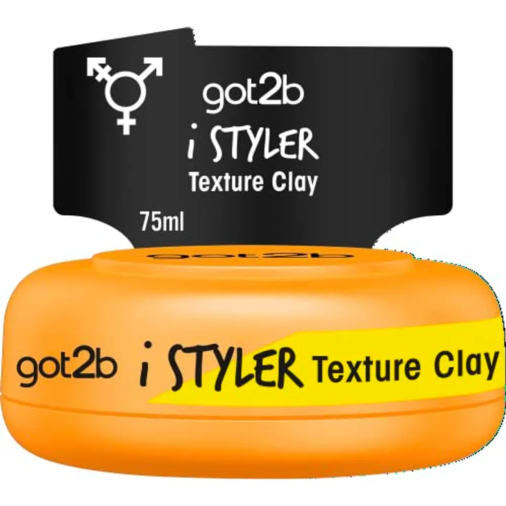 got2b iStyler Texture Clay Halt 4 (75 ml), Haarcreme für Männer verleiht einen coolen Matt-Effekt, Haarpaste für einen texturierten, matt definierten Style