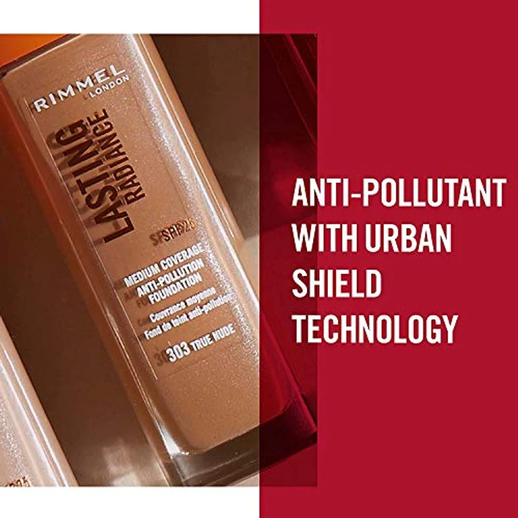 Rimmel London Lasting RADIANCE foundation SPF25 #201-classic Beige 30 ml – Bild 6