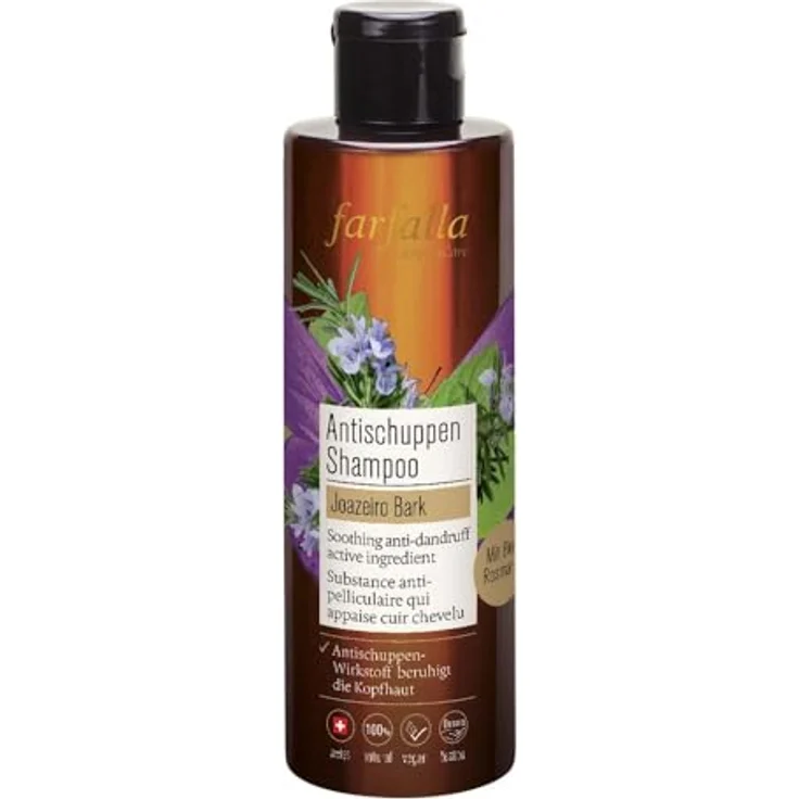 Farfalla Joazeiro Bark Antischuppen Shampoo, 200 ml für juckende & trockene Kopfhaut, mild klärend & erfrischend – Bild 1