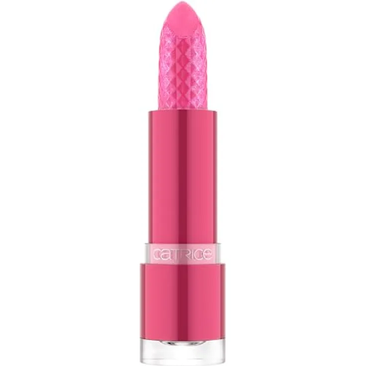 Catrice Glitter Glam Glow Lip Balm, Lippenstift, Nr. 010, Pink, feuchtigkeitsspendend, pflegend, farbanpassend, vegan, ohne Parabene, ohne Mikroplastikpartikel, Nanopartikel frei, 1er Pack (3.2g)