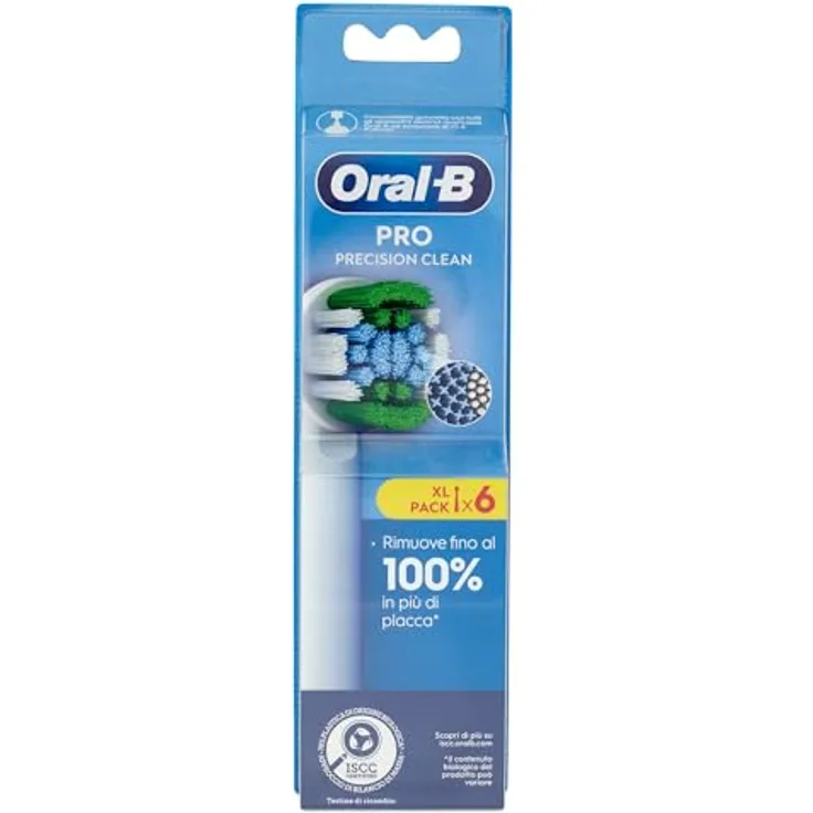 Oral-B Pro Precision Clean, Ersatzbürstenköpfe zur effektiven Plaque-Entfernung, 6 Köpfe