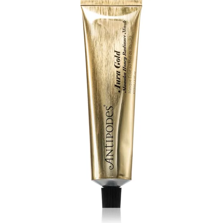 Antipodes Aura Gold Manuka Honey Radiance Mask, aufhellende Gesichtsmaske mit Vitamin C, 75 ml, für strahlende Haut